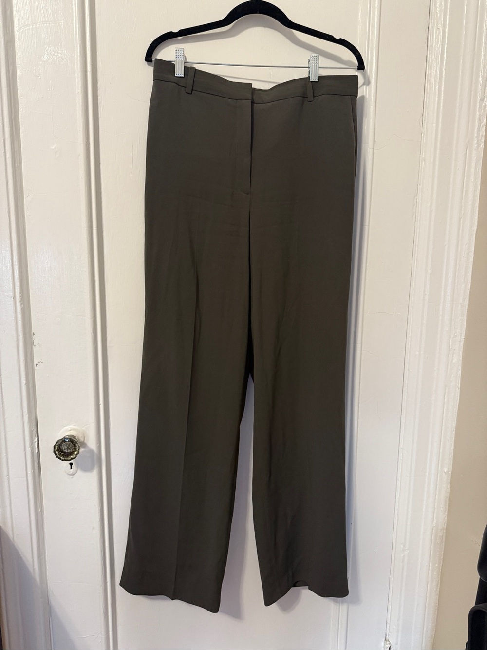 Dark Green High-Waisted Trouser